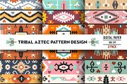 Ethnic pattern in aztec style, a Pattern Graphic by tomuato (Thumbnail 1 of 4)