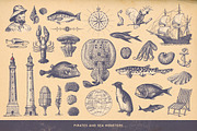 SALE! 100 Nautical Illustrations, an Object Illustration by Anja Kaiser (Thumbnail 3 of 4)