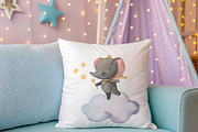SWEET DREAM Watercolor clipart, an Object Graphic by OlliArtDesign (Thumbnail 5 of 6)