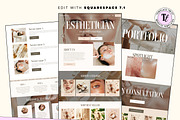 Esthetician Website Template, a Squarespace Template by Template Twist Shop (Thumbnail 2 of 10)