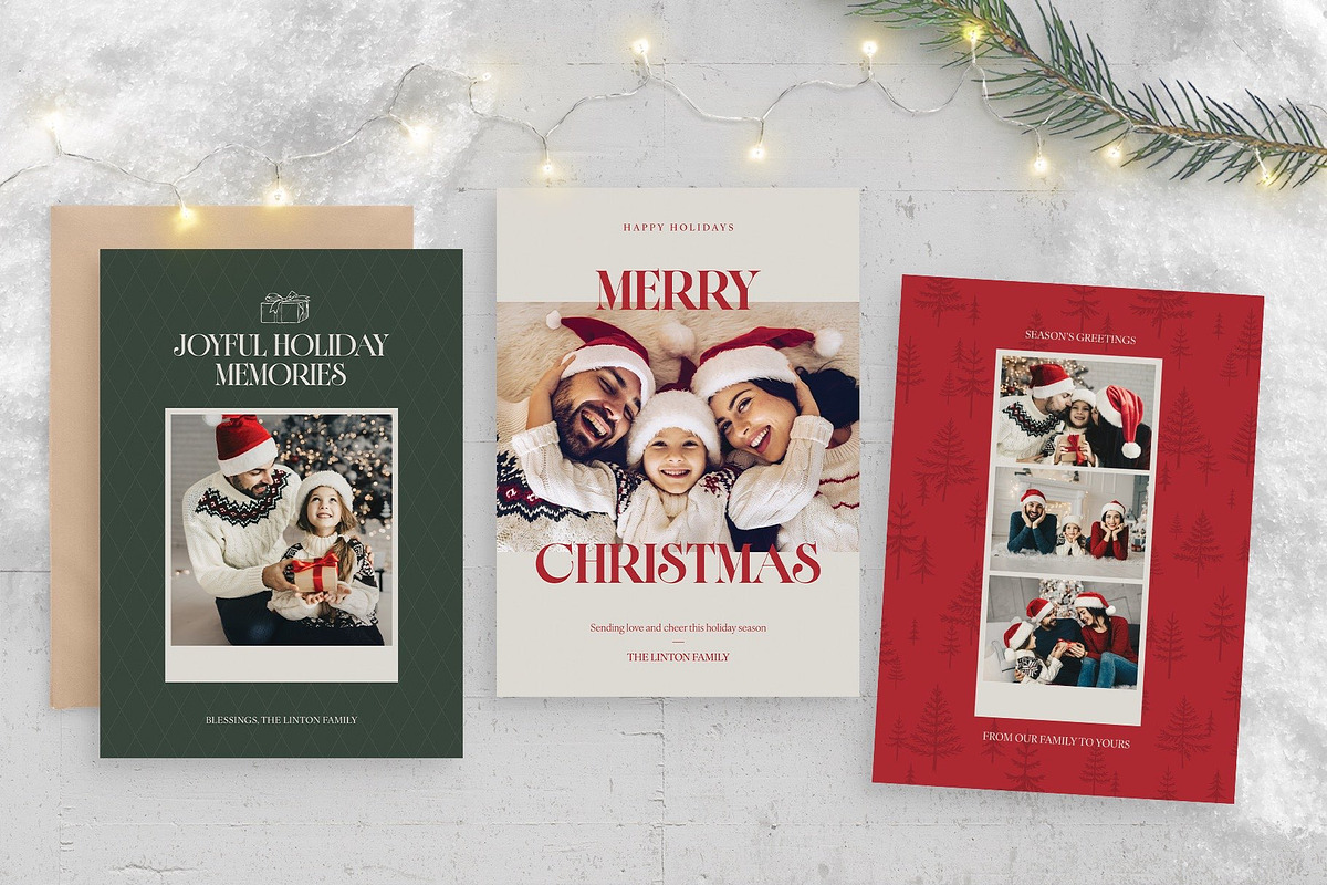 Modern Christmas Photo Card Template, a Flyer Template by BrandPacks (Photo 4 of 4)