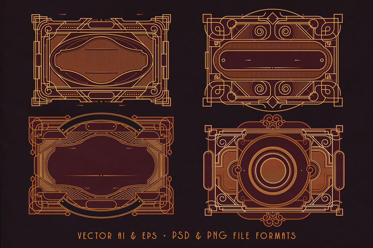 SALE Art Deco Toolkit, a Background Graphic by Cruzine (Photo 57 of 111)