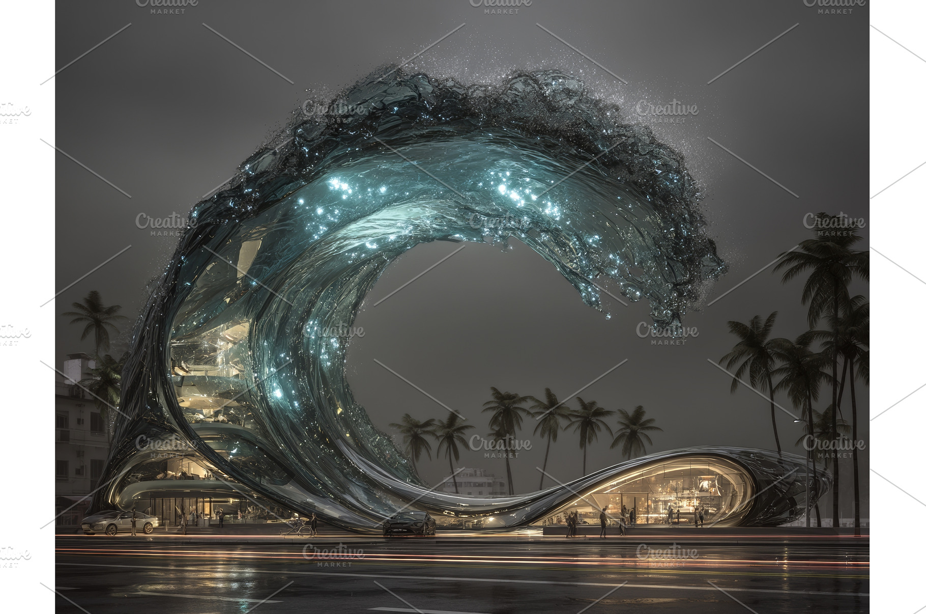 A modern museum's facade features, an Architecture Photo by ZinetroN