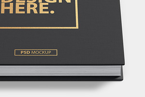 Square Book PSD Mockup