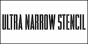 Ultra Narrow Stencil JNL, a Font by Jeff Levine Fonts (Thumbnail 2 of 5)