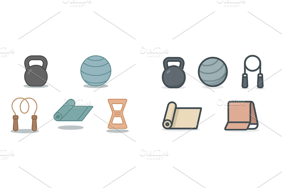 Fitness equipment includes, a Sport Illustration by ZinetroN