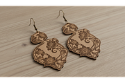 Floral Drop Earring SVGs, a Graphic by musafir_fashion (Thumbnail 9 of 11)