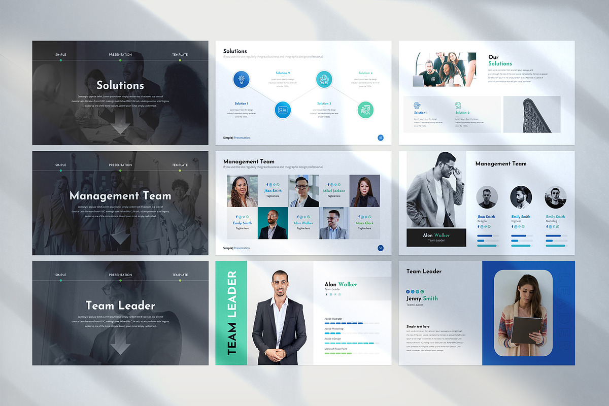 Simple Keynote Template, a Presentation Template by WhiteGraphic (Photo 8 of 16)