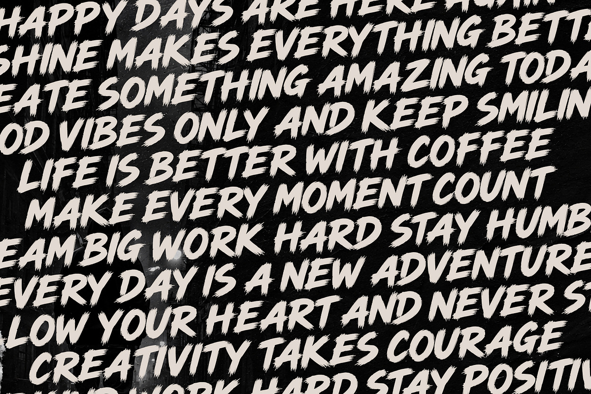 Roguegang Brush Font, a Handwritten Font by cocodesign (Photo 8 of 8)