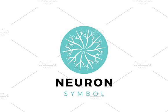 Neuron Symbol Logo Design preview 3