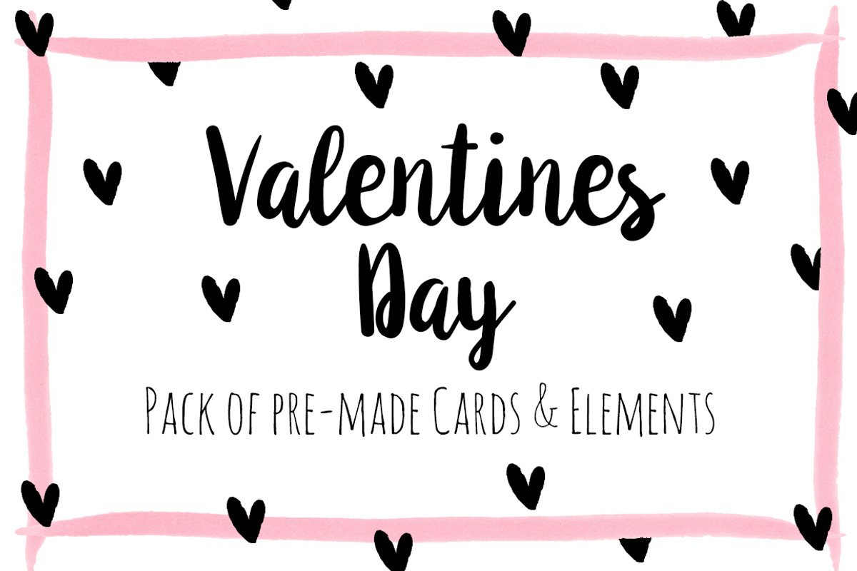 Valentine's Day Printable Cards, a Card Template by Brianna Perdue (Photo 1 of 4)