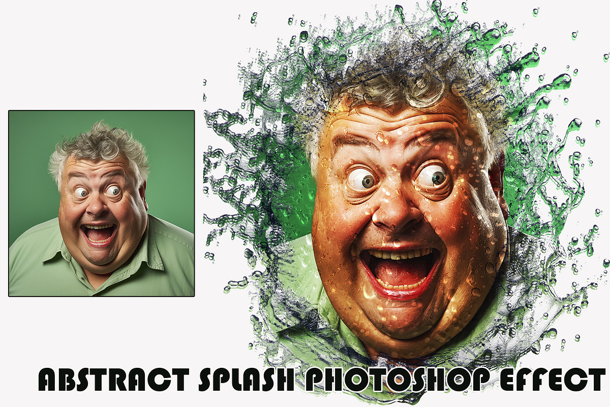 Abstract Splash Photoshop Effect, a Layer Style Add-On by 3d_model_tifotizi (Photo 1 of 3)