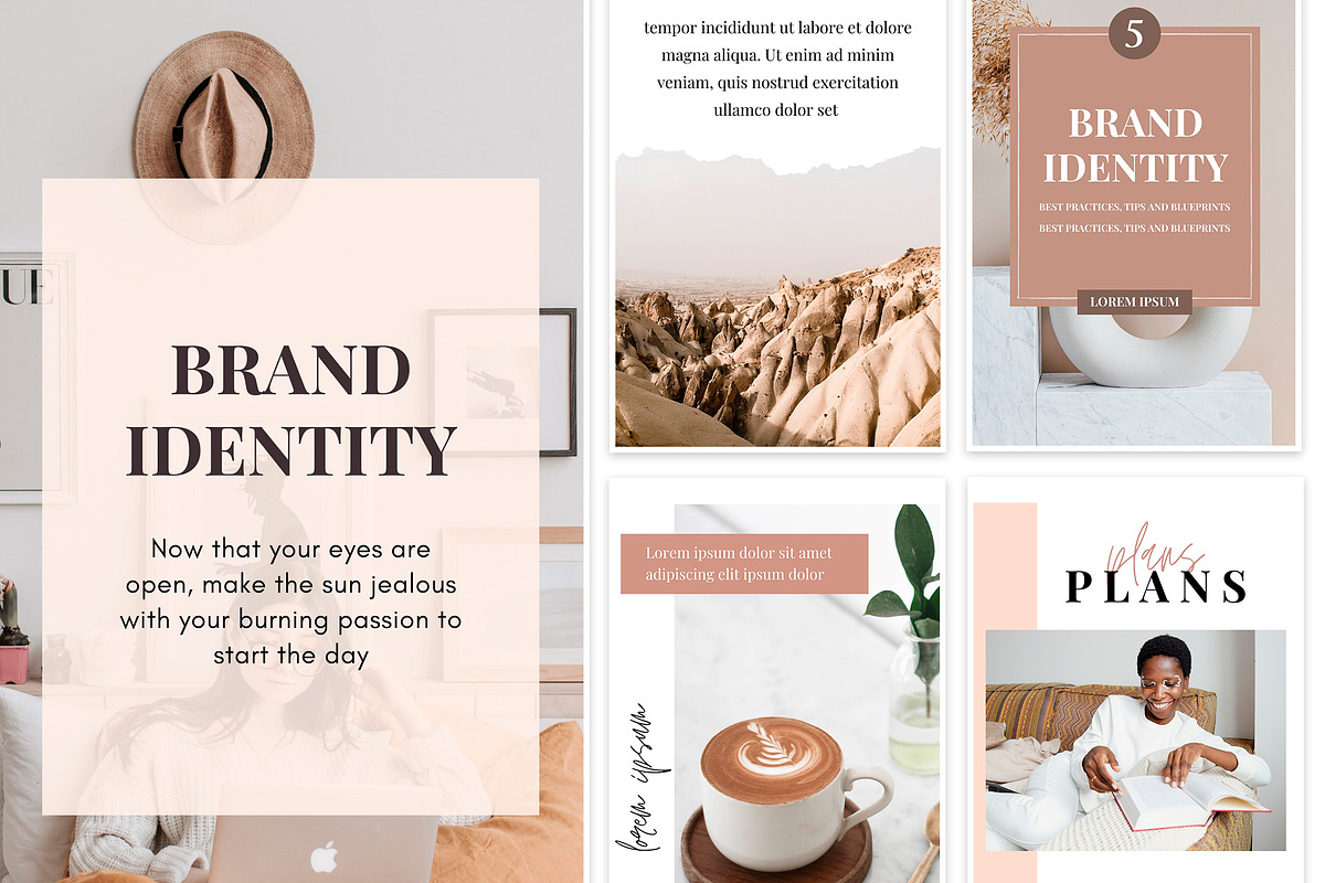 Brown Instagram Story Templates Canva