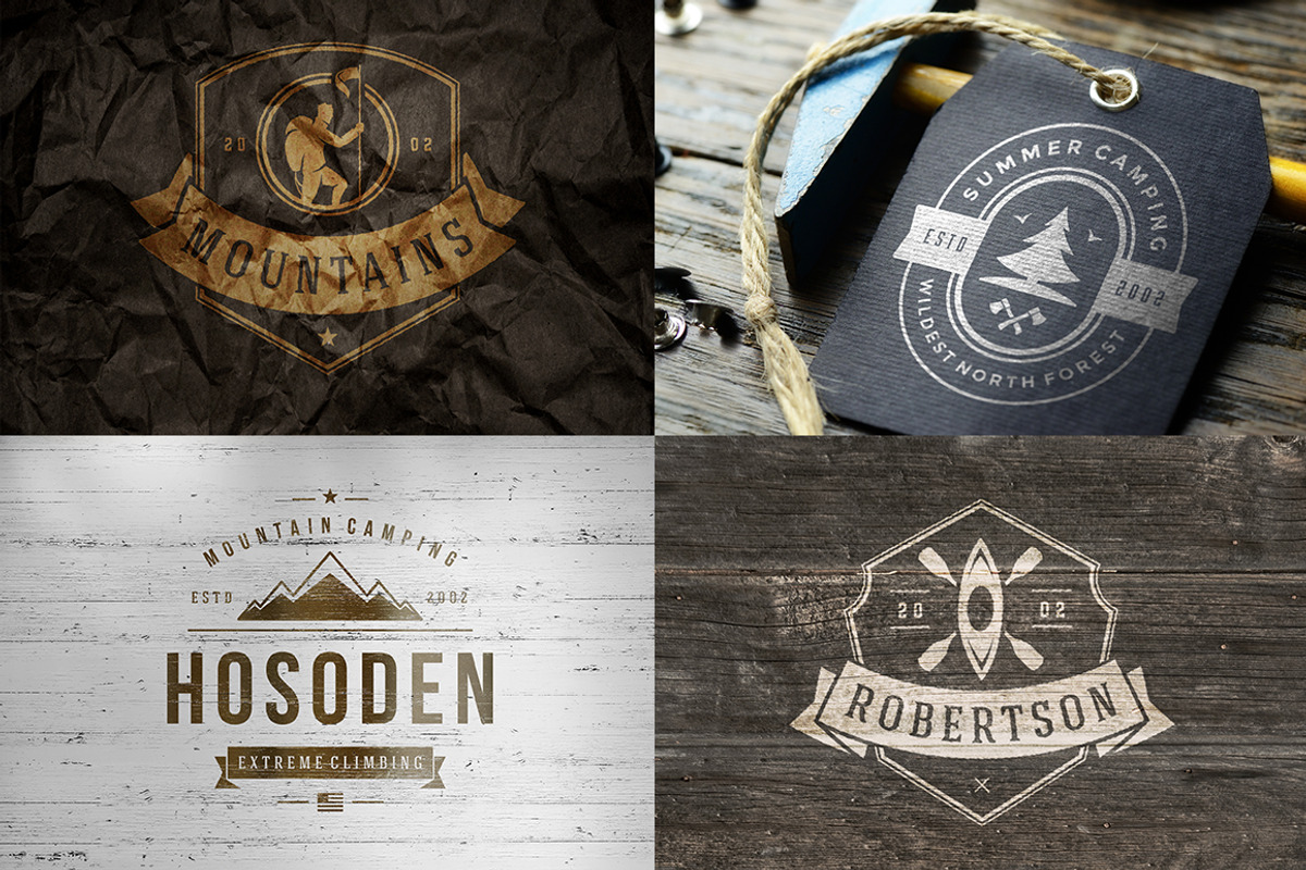 280 Outdoor logos and badges, a Branding & Logo Template by Vasya Kobelev (Photo 17 of 83)