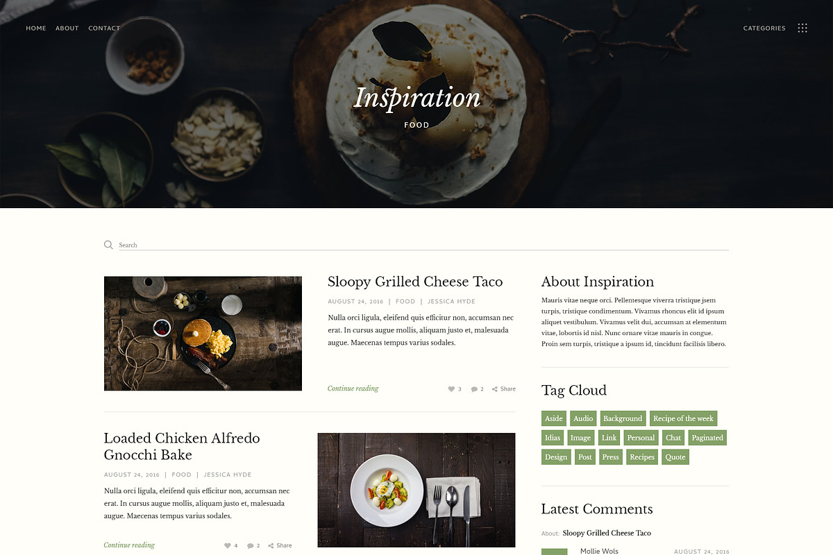 Inspiration — Lifestyle Blog PSD, a Templates & Theme by ScienteCraft (Photo 11 of 47)
