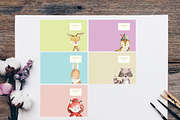Woodland Animals Notebook Cover, an Animal Illustration by artemyst (Thumbnail 2 of 3)