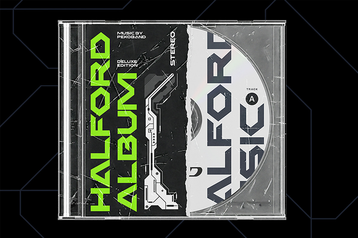 Halford – Futuristic Geometric Font, a Font by Pekotype (Photo 13 of 16)