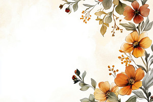 Blooming abstract flowers on a white, a Photo by Pavel_design