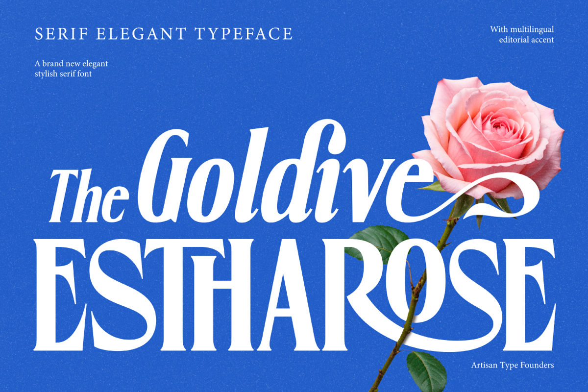 Goldive Estharose - Elegant Serif, a Serif Font by Artisan Themes (Photo 1 of 12)