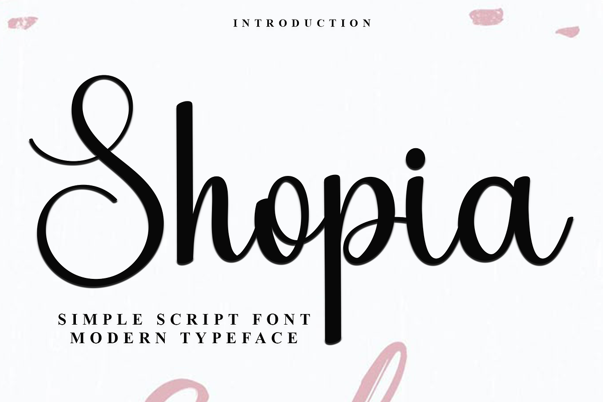 Shopia, a Handwritten Font by InermediaSTUDIO (Photo 1 of 7)