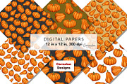 Thanksgiving Pumpkins Patterns, a Pattern Graphic by Serghei Caraulan (Thumbnail 2 of 9)