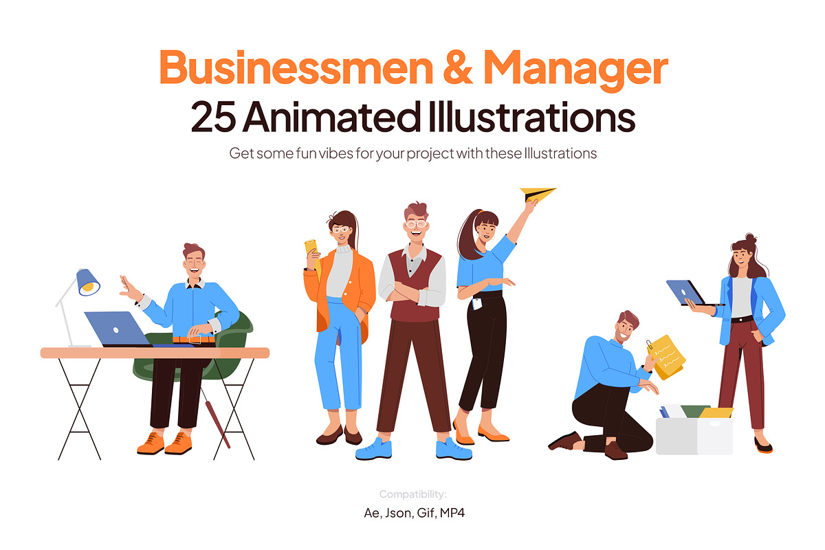 Animated Business Illustration Set, a Finance Illustration by Vectors Market (Photo 1 of 4)