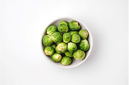 Bowl fresh brussels sprouts, a Food & Drink Photo by Ylivdesign
