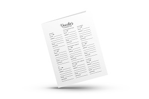 Wedding Vendor Contact List Tracker