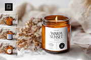 Boho Amber Candle Mockup, Any Label, a Household Mockup by 1001 mockups (Thumbnail 1 of 11)