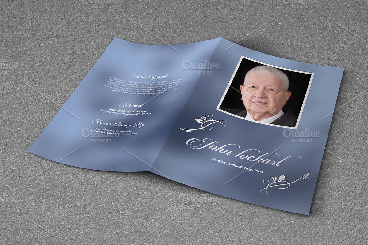 Funeral Program Template-V717, a Brochure Template by Template Shop (Photo 3 of 4)
