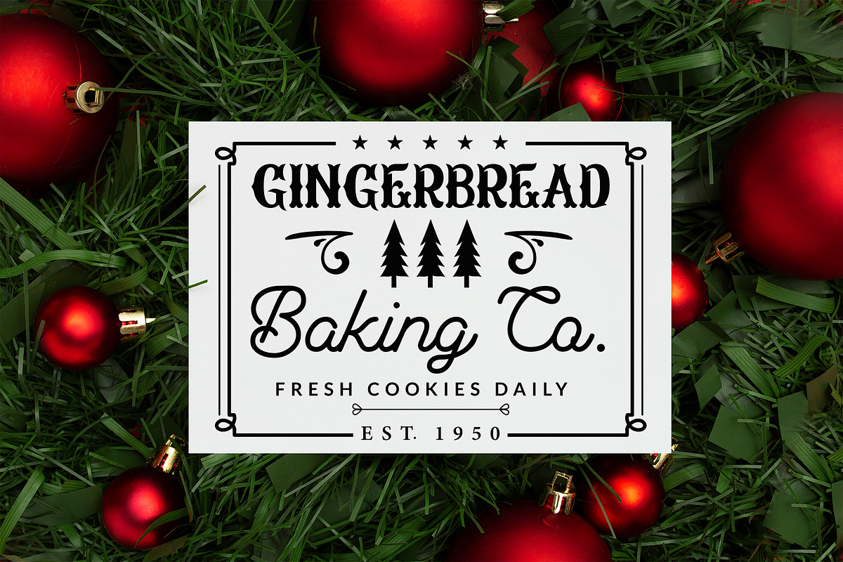 Farmhouse Christmas Sign Mega Pack, a Graphic by CraftlabSVG (Photo 7 of 17)