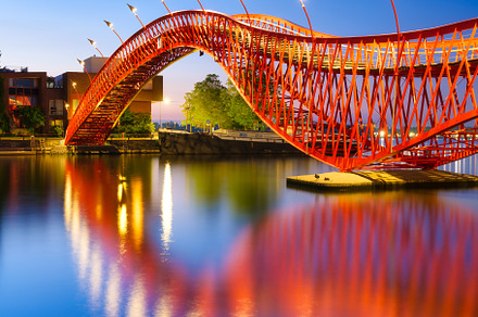 The Python Bridge, Amsterdam, an Architecture Photo by Landscape and travel