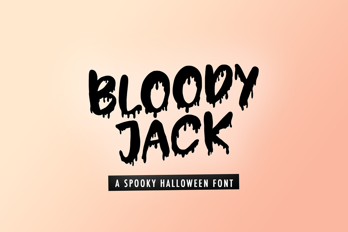 Bloodus spooky halloween font, a Handwritten Font by supfonts (Photo 1 of 5)
