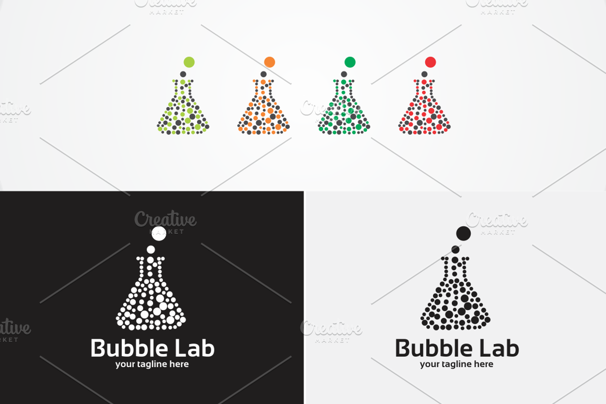 Bubble Lab Logo, a Branding & Logo Template by Alfam17