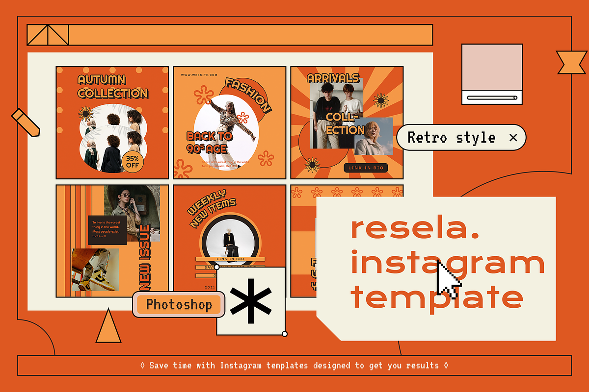 Resela Intsgram Template, a Social Media Template by Creatchees.std (Photo 1 of 5)