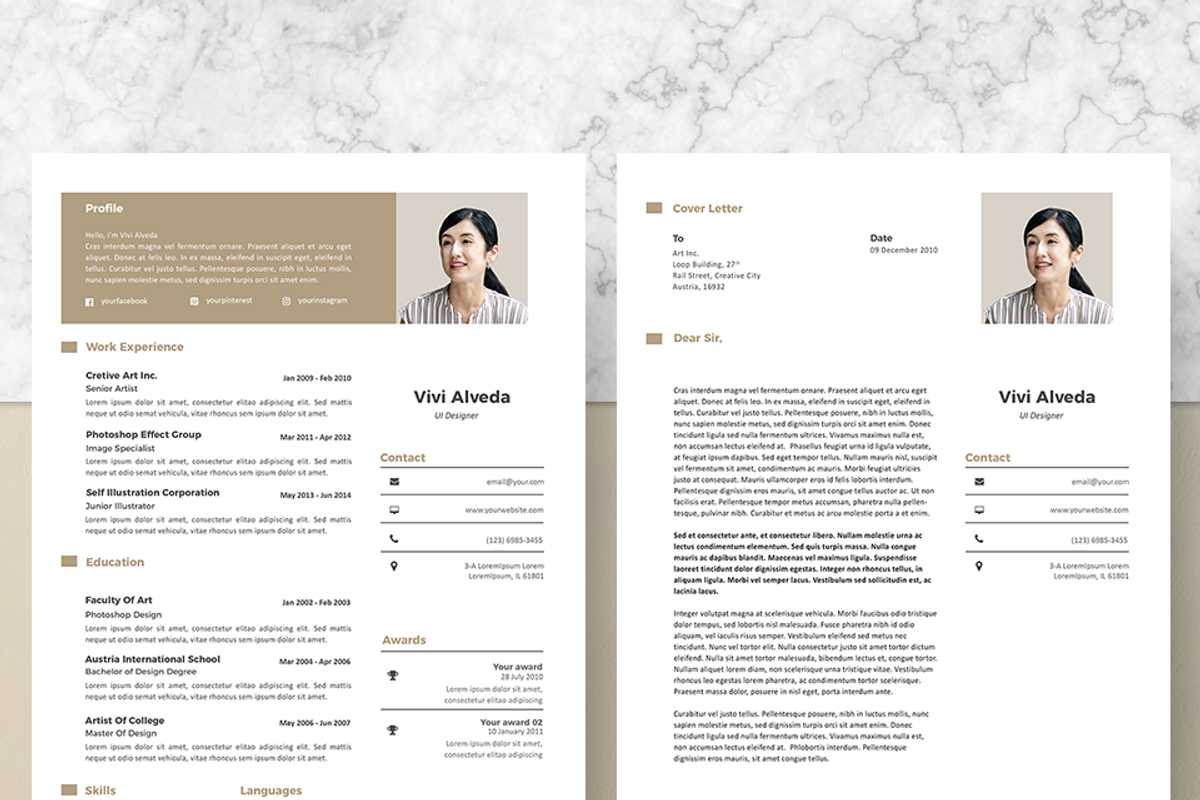 Vol.47 Resume & CV Template, a Resume Template by Hito Graphic (Photo 3 of 8)