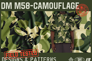 DM M58 Camouflage Seamless Pattern