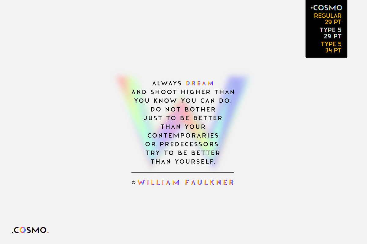 Cosmo. OTF-SVG Hologram family., a Symbol Font by Luxfont (Photo 7 of 9)