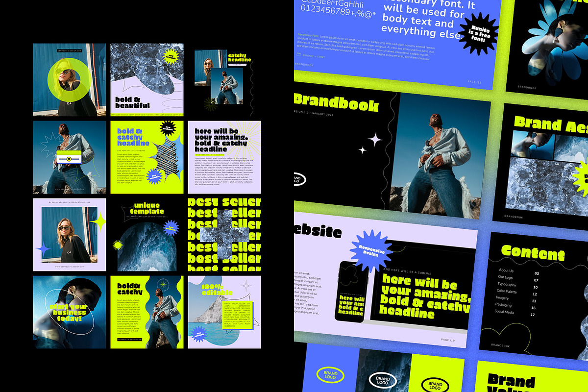 Branding Bundle Kit CANVA Bold, a Branding & Logo Template by Vermeulen Design Studio (Photo 3 of 5)