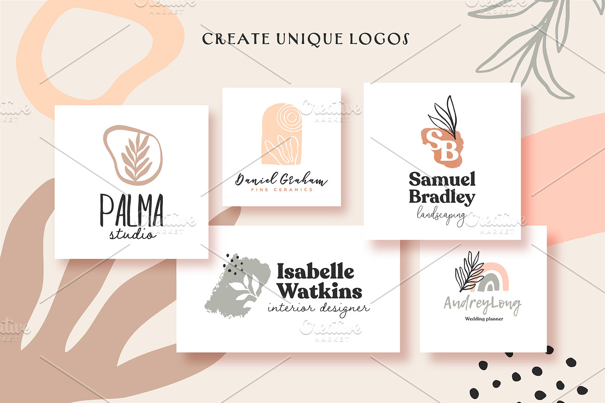 Fine Organic Shapes, a Background Graphic by Dedraw Studio (Photo 7 of 11)