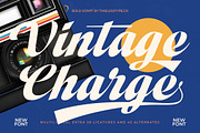 Vintage Charge Bold Retro Script, a Script Font by timelesstype.co (Thumbnail 1 of 20)