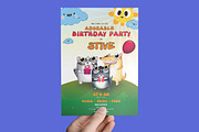 Adorable Birthday Invitation, an Invitation Template by crazyOWL (Thumbnail 1 of 3)