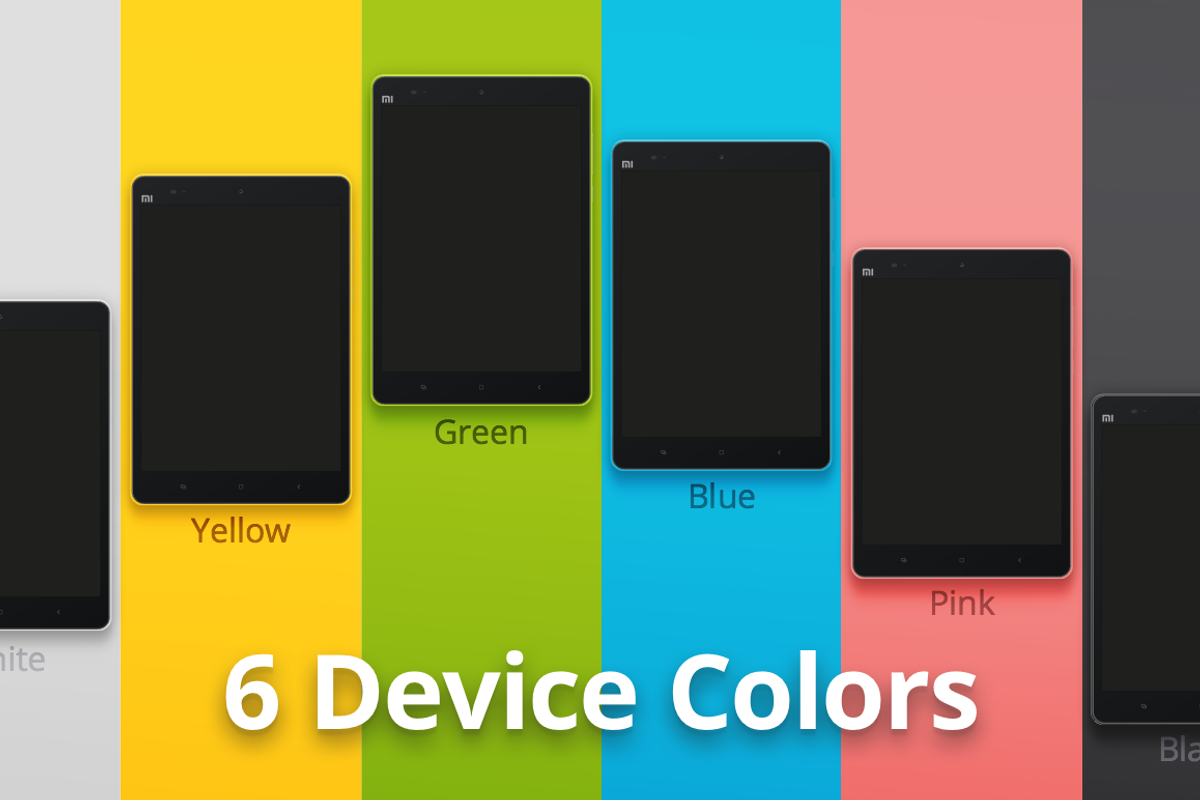 Xiaomi Mi Pad Vector Pack, a Product Mockup by Device Kits (Photo 4 of 4)