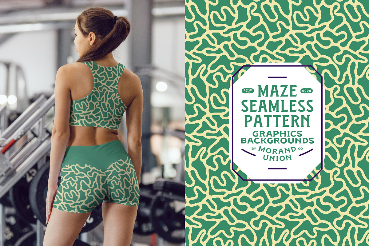 10 Maze Seamless Pattern, a Pattern Graphic by Morand Union (Photo 5 of 22)