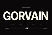 Gorvain, a Sans Serif Font by Keren Studio (Thumbnail 1 of 15)