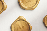 Metallic Wax Seal Set - Premium, an Advertising Mockup by Custom Scene (Thumbnail 6 of 9)