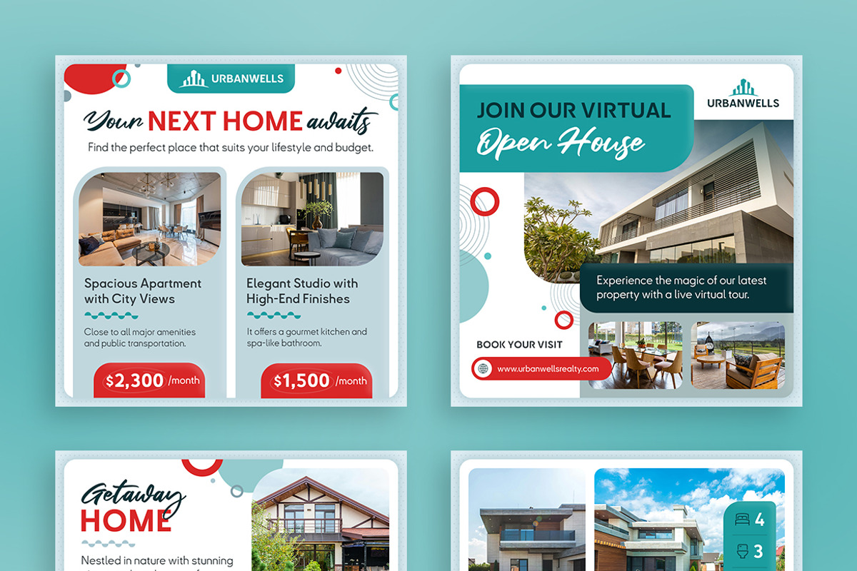 Real Estate Social Media Templates, a Social Media Template by Brandify Studio (Photo 4 of 5)