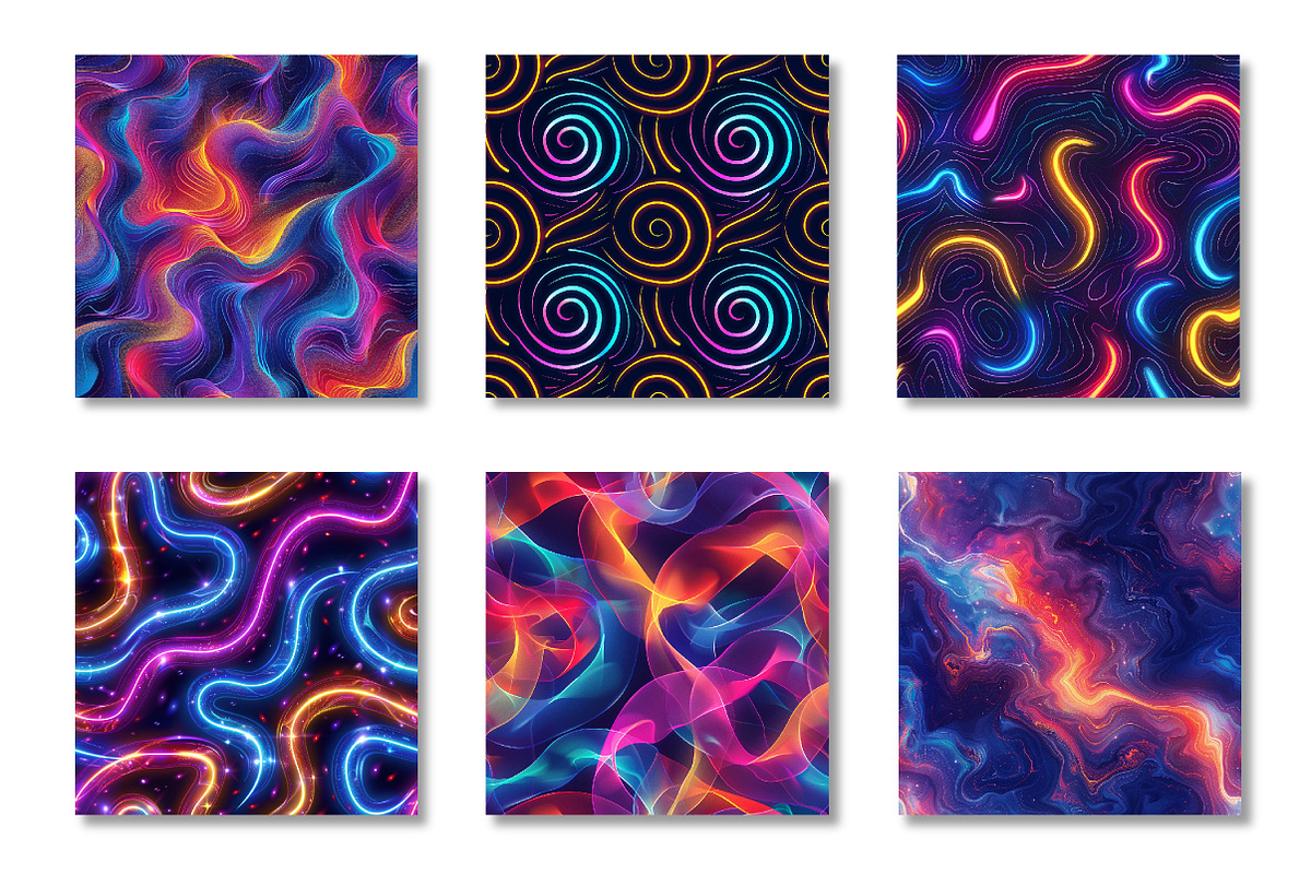 Vibrant Neon Seamless Pattern, a Pattern Graphic by Canvas Craft (Photo 2 of 6)