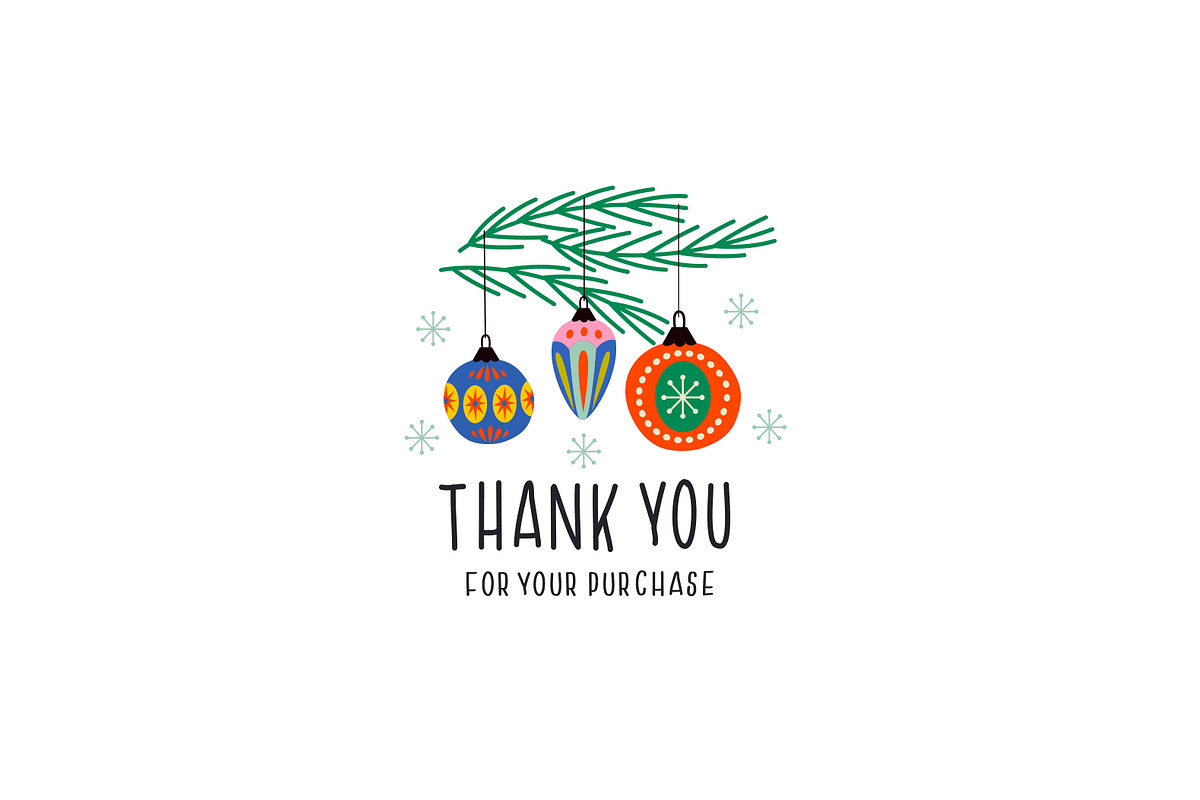 Retro Christmas ornaments, a Decorative Illustration by NataKa (Photo 10 of 10)