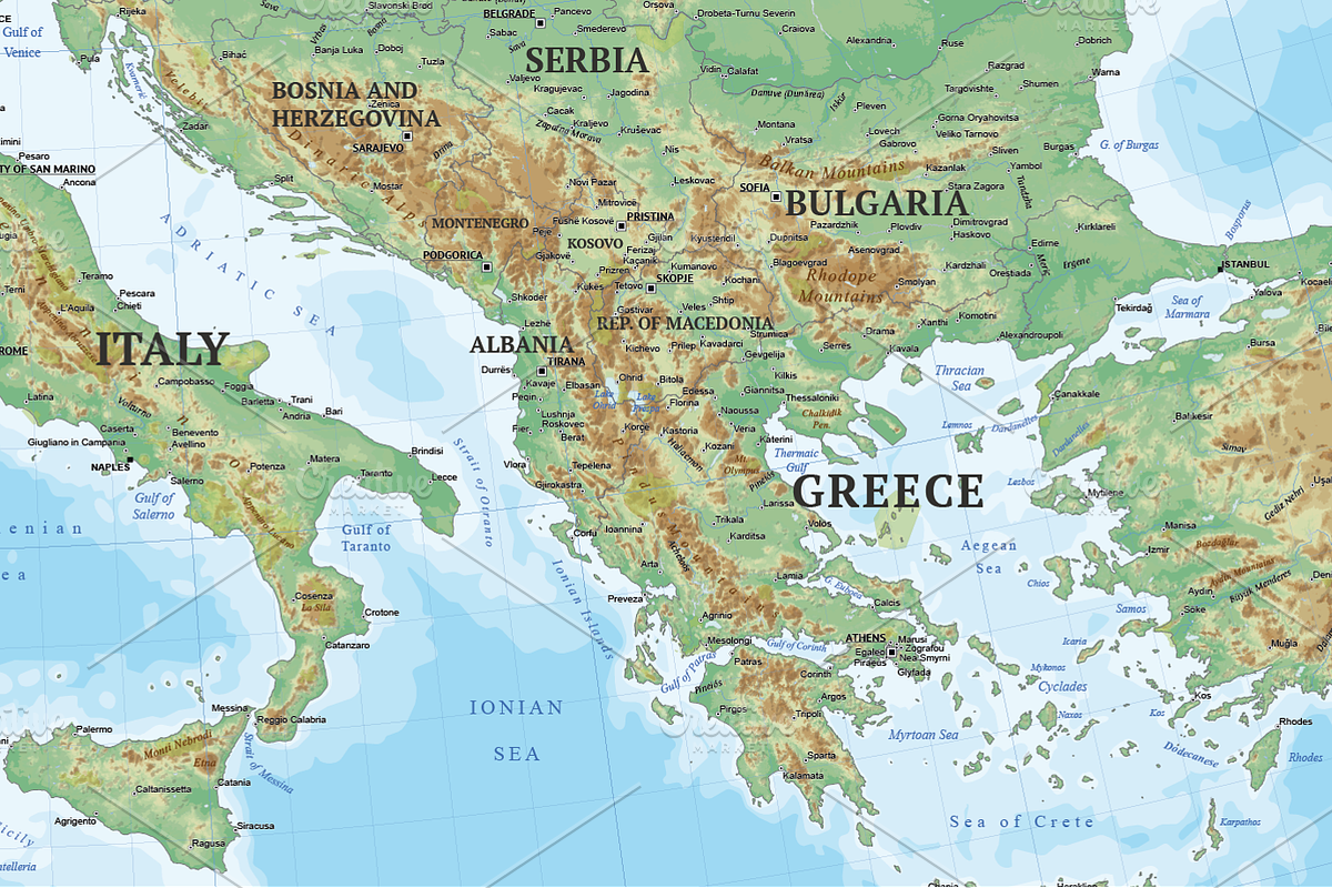 Shaded Relief Map of Europe, an Education Illustration by Cartorical (Photo 4 of 8)
